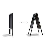 thumbnail of ALLboards Kundenstopper mit lackiertem schwarz Rahmen 118x61cm, Wasserfest, Werbeständer