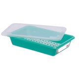 thumbnail of GILAC Bac plat HACCP avec grille + couvercle - 3 L - Vert G190136