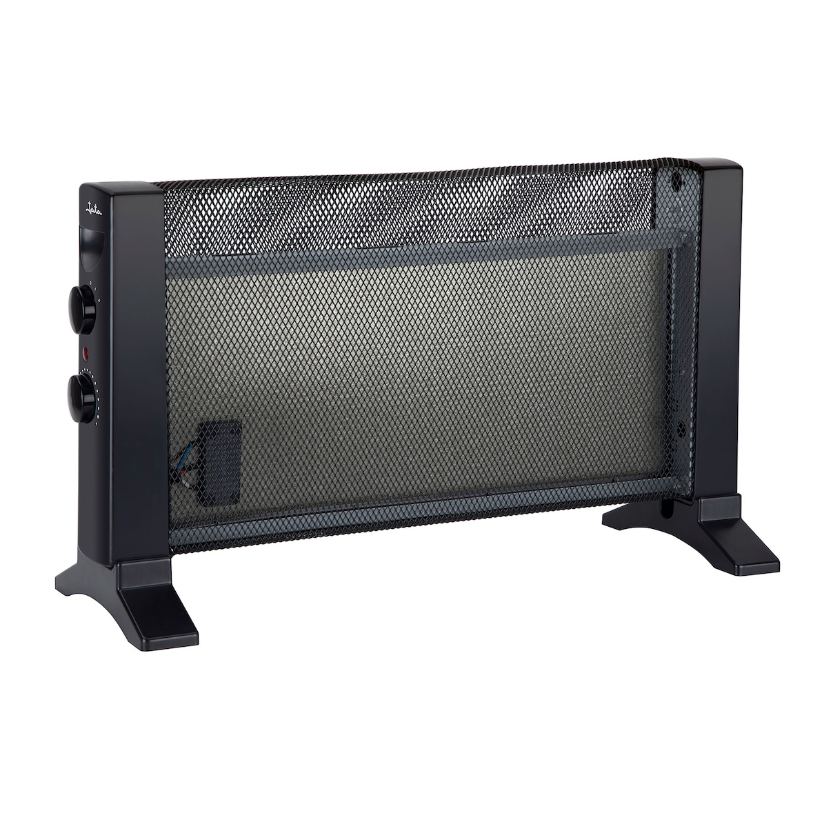 Radiador de mica JATA JCRM2206 con 2 potencias de calor (300 - 600 W) Termostato regulable. Ahorro de energía. Apto para baño. 53 x 20 x 31,5 cm