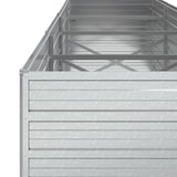 thumbnail of vidaXL Garten-Hochbeet 320x80x77 cm Verzinkter Stahl Silber