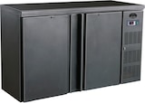 thumbnail of Gastro Barkühler Bar-Kühlschrank schwarz 2 Türen, 350 l, 1462x513x860 mm 0-10°C