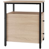 thumbnail of tectake Mesa de cabeceira Tullamore 49,5x30x61,5cm  Madeira Industrial Clara, Carvalho Sonoma