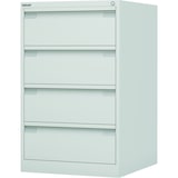 thumbnail of Bisley Eco Karteischrank abschließbar für DIN A5 zweibahnig in reinweiß Karteikartenschrank Karteikarten 4 Schubladen