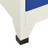 thumbnail of vidaXL Schließfachschrank Grau und Blau 90x45x180 cm Stahl