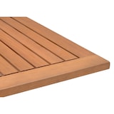 thumbnail of METRO PROFESSIONAL Mesa bistro Lynx, aluminio/madera de eucalipto, 60 x 60 cm, cuadrada, plata