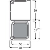 thumbnail of Busch-Jaeger Zwischenring m. Klappdecke 2118 GKSLN/11-33 2CKA001710A3792