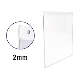 thumbnail of Danieli Store | Soporte para cartel de pared en metacrilato con agujeros para ser fijado | Expositor para avisos de pared | (3 Unidades A3 Vertical)