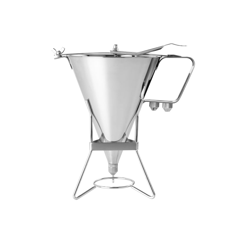 Eva entonnoir doseur + 3 douilles en acier inox ø 17,5cm