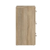 thumbnail of WellHome - Commode de Chambre avec 3 Tiroirs en coloris Chêne 75 x 36 x 70 cm - Duero Oak
