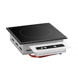 thumbnail of Stalen inductiekookplaat 1 x (Ø) 260 mm, zwart & zilver, 300 W, 220 V - MONO