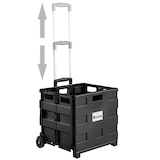 thumbnail of tectake trolley per la spesa pieghevole - nero - 402118