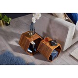 thumbnail of FineBuy Beistelltisch 2er Set VADA Satztisch Wohnzimmertisch Holz massiv Tisch