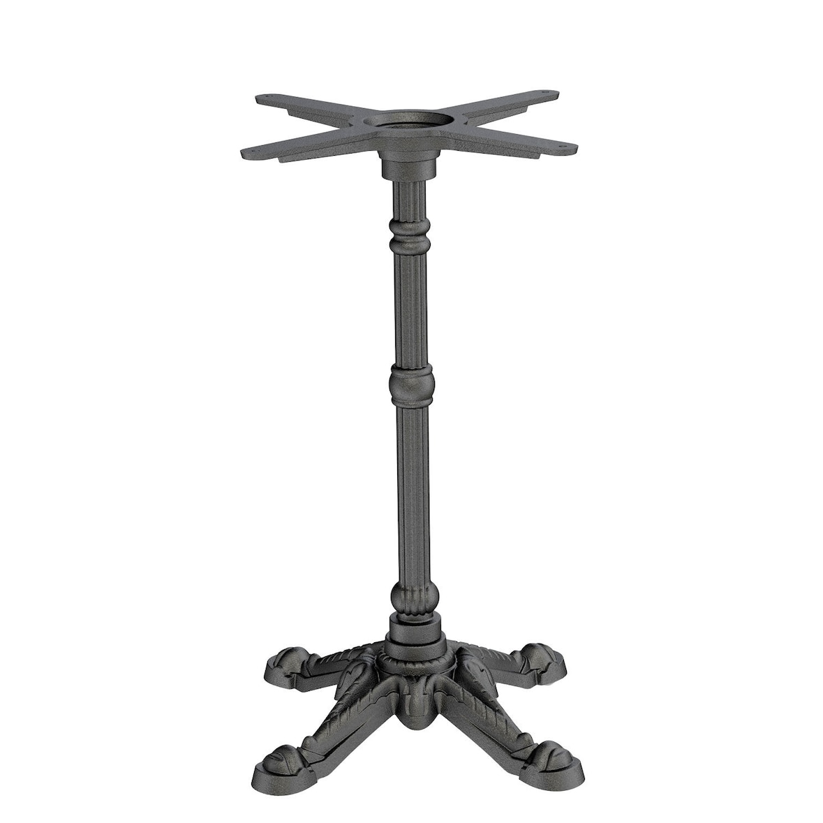 EME Base de Mesa Bistrot 72cm hierro fundido con acabado vintage en color negro mate