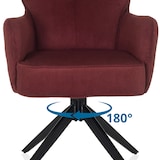 thumbnail of Esszimmerstuhl / Drehstuhl TARUGO Stoff rot hjh LIVING