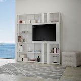 thumbnail of Libreria con porta TV 6 ripiani design moderno 178x36x204 Kato L - Frassino-VE6NKT6FL4FCP-BF
