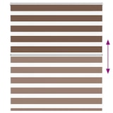 thumbnail of vidaXL Doppelrollo Braun 120x100 cm Stoffbreite 115,9 cm Polyester