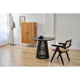 thumbnail of SIT Möbel Esstisch Ø 100 cm | klar lackiert | rund | Hevea & Holz-Furnier | schwarz | B 100 x T 100 cm H 77 cm | 07107-91 | Serie TISCH