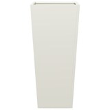 thumbnail of vidaXL Plantenbak 35x35x75 cm staal wit