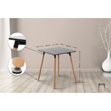 thumbnail of Mesa de cozinha Viborg preto/60 cm
