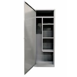 thumbnail of Grima, armadio portascope 1 anta, metallo, cm. 60x40x167h, grigio chiaro