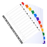 thumbnail of EXACOMPTA Jeu d'intercalaire 12 positions en carte Blanche 170g, onglets Mylar®. Format A4.