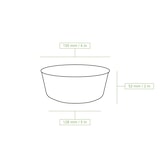 thumbnail of BIOZOYG Salatschale 50 Stück 400 ml weiß Suppenschalen Einwegschalen Einweggeschirr Deli Container Bowl to go Kartonschale Einweg Suppenbehälter