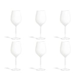 thumbnail of Excelsa set de 6 copas Color Wine de vidrio 7,5x7,5x23 cm blanco