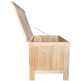 thumbnail of WellHome Baul recto en madera de pino acabado sin barniz 70x40x44 cm