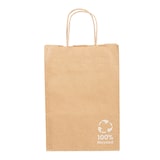 thumbnail of Bolsas Sos Con Asas  80 G/M2 20+10X29 Cm Natural Kraft (250 Unidades)