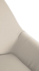thumbnail of Barhocker BIKEL - Stoff Creme 51x52x89 cm Gold | Barstuhl Höhenverstellbar Mit Lehne Drehbar Tresenhocker Tresenstuhl Kneipenhocker Kneipenstuhl