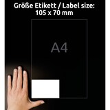 thumbnail of Avery Zweckform 3426 Universal-Etiketten, A4 mit ultragrip, 105 x 70 mm, 100 Bogen/800 Etiketten, weiß
