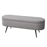 thumbnail of SVITA IVY Sitzbank mit Teddystoff Ottomane Sitzhocker mit Stauraum Sitztruhe Polsterbank mit Aufbewahrung Garderobenbank Moderne Sitzbank Grau