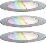 thumbnail of Paulmann Plug & Shine LED Bodeneinbauleuchte Smart Home Zigbee 3.0 Floor RGBW 3er-Set  IP67 RGBW+ 3x2W  21VA Edelstahl 94752