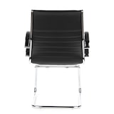 thumbnail of Konferenzstuhl / Freischwinger / Stuhl PARMA V Leder schwarz Chrom hjh OFFICE