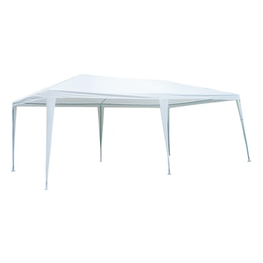 Gazebo de jardim extra grande destacável 600x300x255 cm branco Aktive