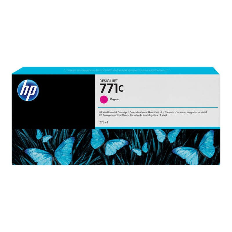 HP 771C Magenta Cartouche d'encre ORIGINALE - B6Y09A