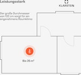 thumbnail of Bolero 2-in-1-Deckenventilator 132cm Leuchte 55W Fernbedienung App-Steuerung 2 Laufrichtungen Schwarz 132