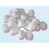 thumbnail of Decoratieve stenen in witte keramische vezel voor open haard. Set van 24 stuks