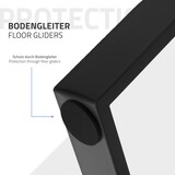 thumbnail of ML-Design Tischbeine 2er Set Trapez 75x72 cm Schwarz | V-Form Stahl 8x2 cm, Industrial Tischgestell Esstisch Möbelfüße