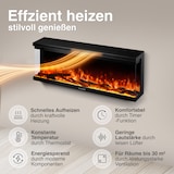 thumbnail of KAMINIO Elektrokamin LEA - Elektrischer 3-in-1 Kamin mit Panoramaview, Heizung, 3D-Flammeneffekt, 12 Flammenfarben, Fernbedienung  - 42 Zoll