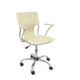 thumbnail of Bogarra Silla  con brazos fijos, y giratoria 360º similpiel color crema