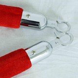 thumbnail of Poteaux de guidage chromés avec cordon