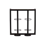 thumbnail of SIT Möbel Wandregal-Set | 6-teilig | 2 Körbe | Halterung für 8 Flaschen und 9 Gläser | Metall | Serie THIS & THAT | antikschwarz