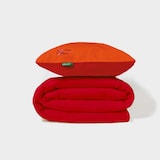 thumbnail of Benetton - Capa de Edredom Reversível 200/220cm com Lençol 160/200+30cm e 2 Fronhas 50/70cm em Laranja e Vermelho