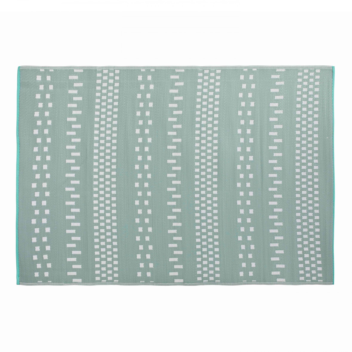 Tapis d'extérieur en polypropylène recyclé bleu 180 x 120 cm