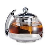 thumbnail of Teekanne Glas mit Edelstahl Stövchen Tee Set Teewärmer Teebereiter ca. 1,2 Liter