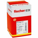 thumbnail of FISCHER N 6 x 40 P N 6 x 40/7 P Nagelplug met paddestoelkop en nagelschroef,