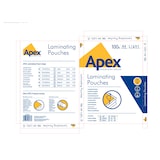 thumbnail of Fellowes fogli plastificatrice A4 Apex Light Duty, buste per plastificatrice formato A4, spessore sottile, confezione da 100 pouches per plastificare