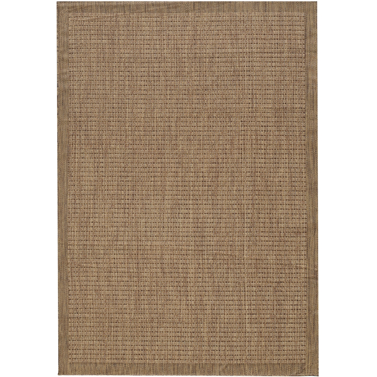 Carpetsale24 In- & Outdoor Teppich Wetterfest 240 x 340 cm Einfarbig Braun - Wasserfest,Flachgewebe, für Balkon, Garten, Terrasse, Küchenteppich