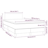 thumbnail of vidaXL Boxspringbett mit Matratze & LED Blau 120x200 cm Stoff